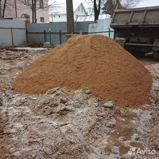 Песок карьерный с доставкой