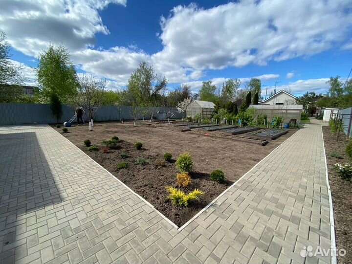 Выравнивание участка,дорожки,газон,благоустройство