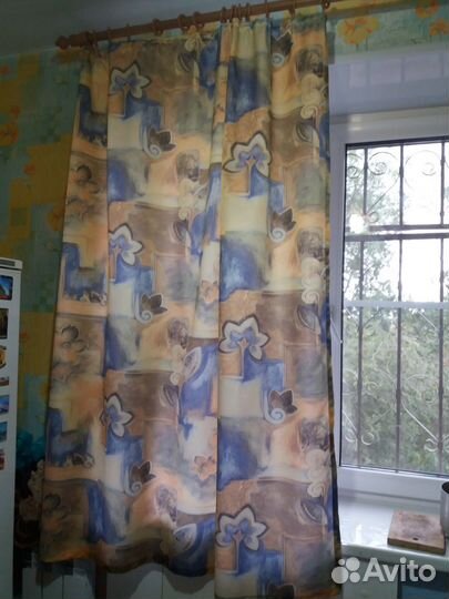 Штора в кухню