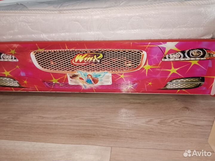 Детская кровать машина бу с матрасом