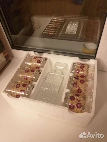 Графин и 6 стаканов Windrose (Италия)