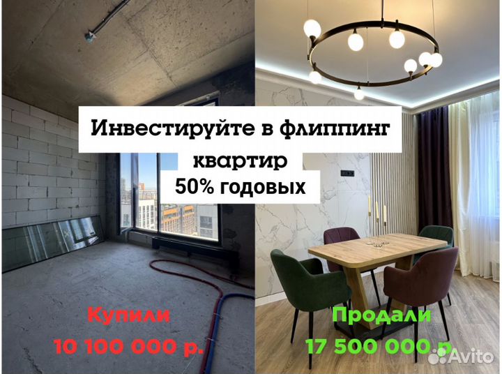 Готовый бизнес с доходностью 50% на флиппинге