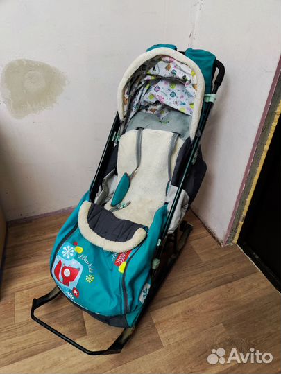 Детские санки коляска