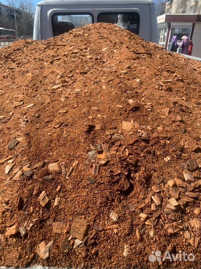 Щепа с опилками перегнившая, лиственница