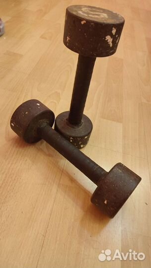 Гантели гири литые 5-10 кг