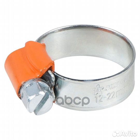 Хомут 12-22 9,7 мм, червячный, усиленный, W1