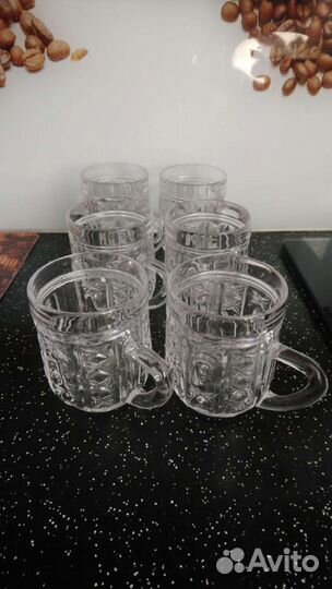25. Кружка хрустальная СССР 6 штук