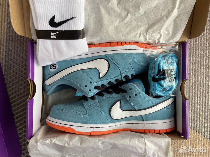 Кроссовки nike sb dunk low club 58 gulf