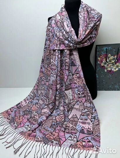 Шарфы платки палантины