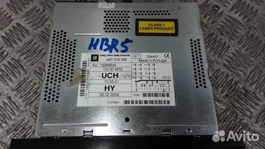 Магнитола opel zafira B (HBR05I401)