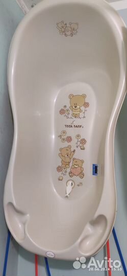 Ванночка для купания с термометром