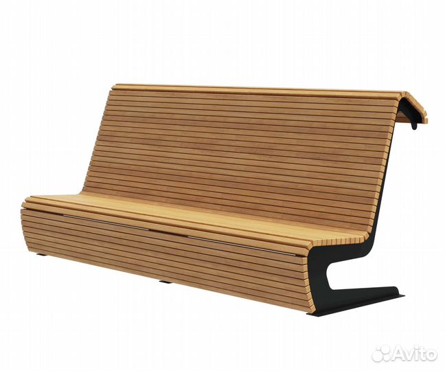 Скамейка стальная «Пифагор» Осина