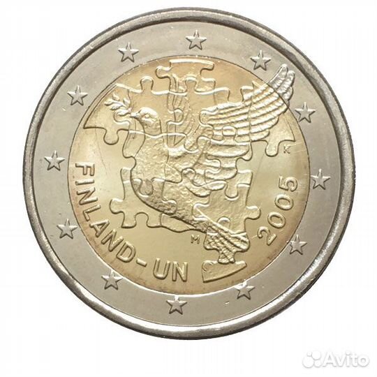 2 евро 2005 Финляндия 60 лет оон