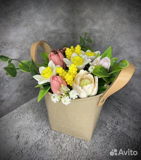 Букет цветов из мыла