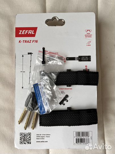 Замок велосипедный Zefal K-Traz F16