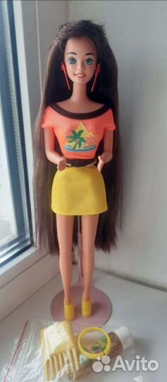 Glitter hair barbie