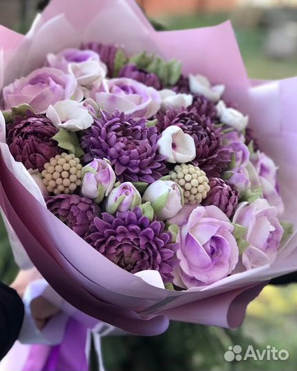 Съедобные букеты из зефира