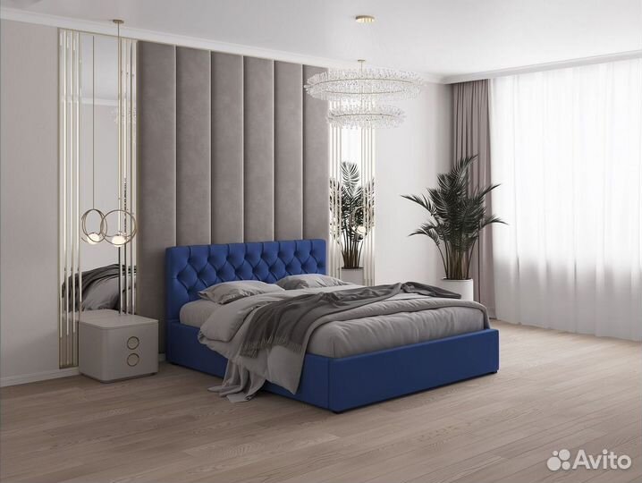 Двуспальные кровати с бельевыми ящиками