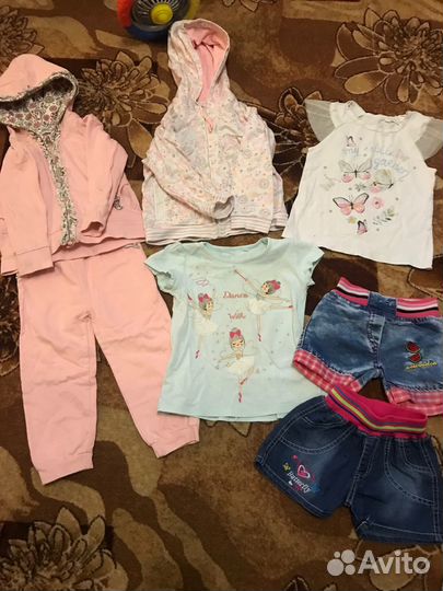Вещи пакетом на девочку 86 92 98