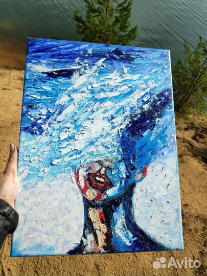 Картина маслом море на заказ