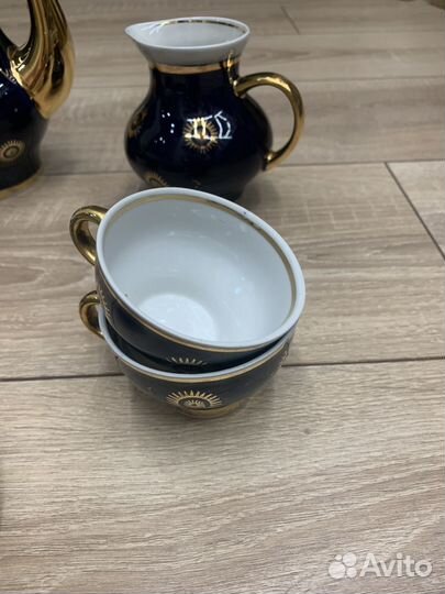 Сервиз кофейный СССР кобальт. Довбыш