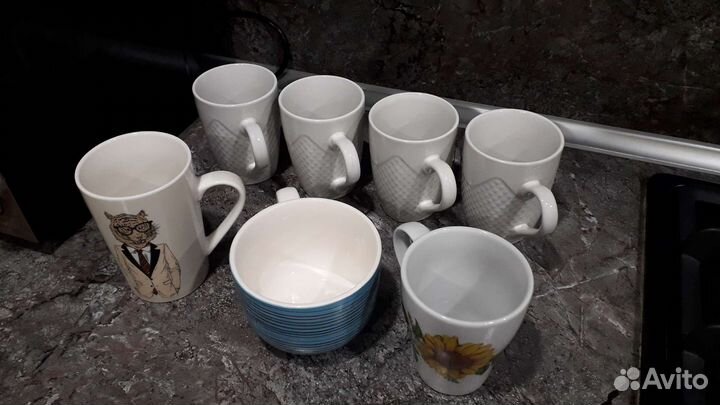 Бокалы 7 штук. Отличное состояние