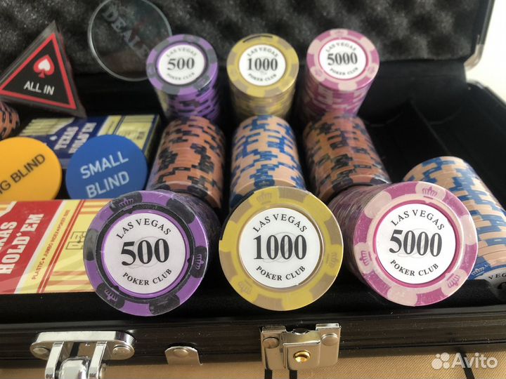 Покерный набор 500 фишек. Техасский холдем