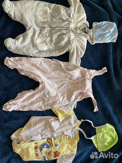 Детские вещи пакетом от 0 до года для девочки