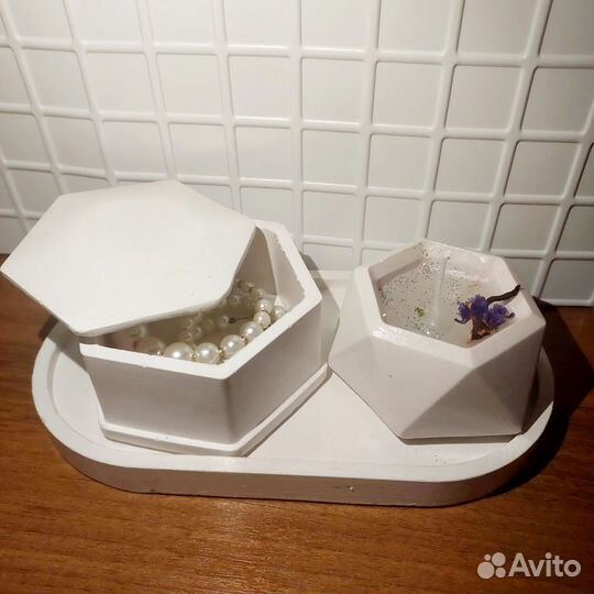 Шкатулка для украшений/Свеча ароматическая