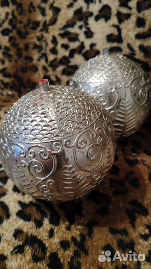 Большие елочные шары СССР(2 шт)