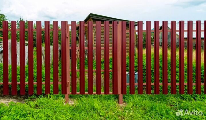 Забор металлический для дома под ключ