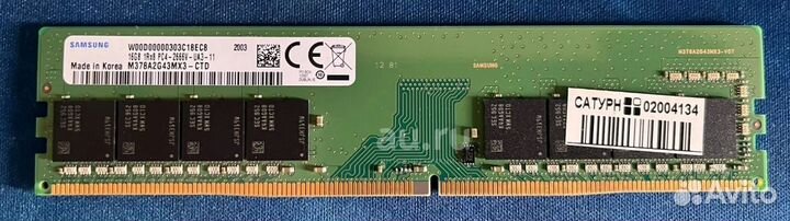 Оперативная память Samsung M378A2G43MX3-CTD 16Гб D
