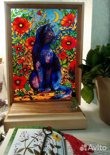 Витражная роспись, картина, панно 