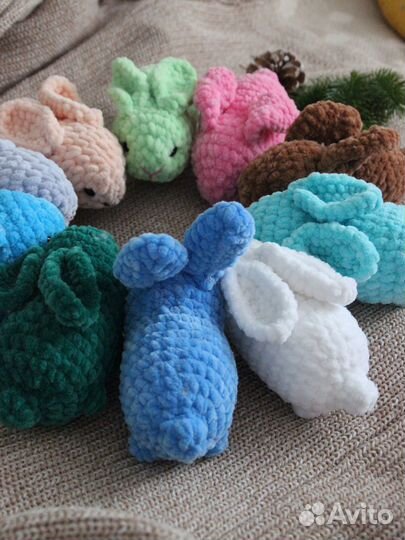 Вязаный зайка