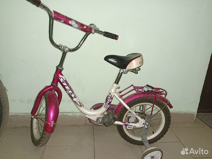 Детский велосипед с родительской ручкой велик
