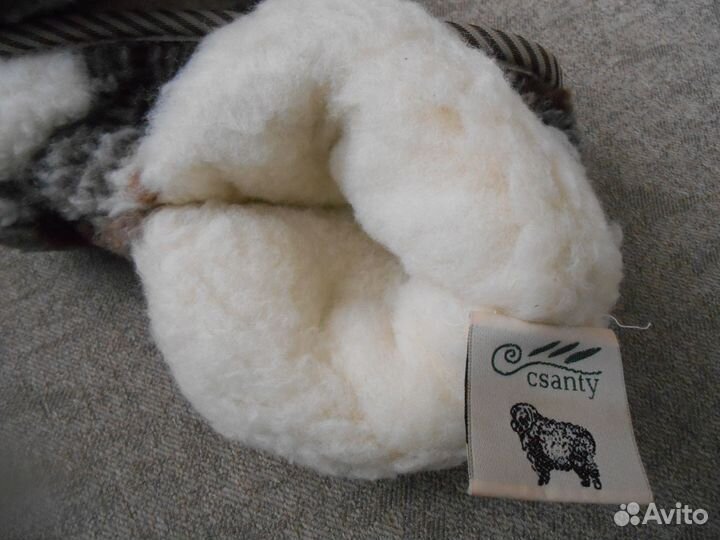 Теплые тапочки Чуни 36 р новые шерсть овечья