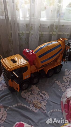 Брудер bruder мусоровоз и бетономешалка bruder