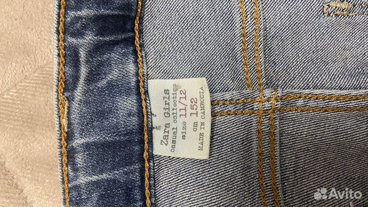Джинсы zara для девочки 152
