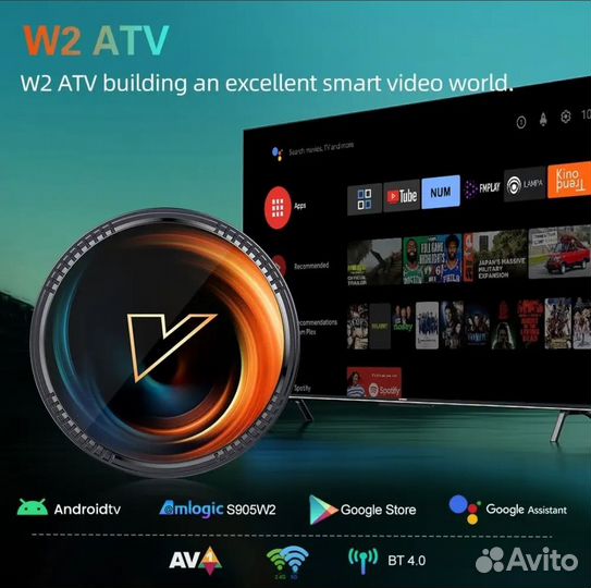 Smart tv приставка Vontar X2 W2 ATV 11 4/32 S905W2