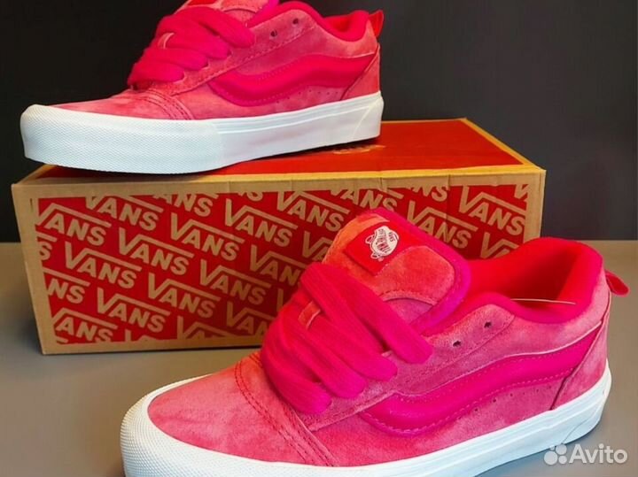 Vans Knu Skool Дутыши Розовые Pink