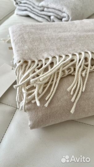 Плед бежевый Zara Home 140x190 оригинал