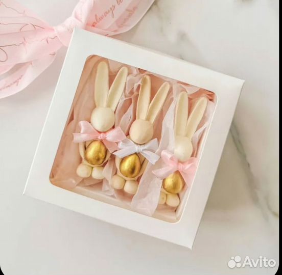 Набор шоколадных зайцев пасхальные конфеты