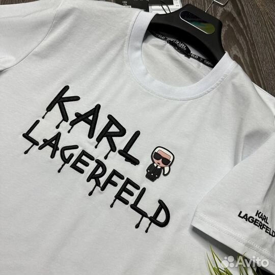 Футболка Karl Lagerfeld - premium -Белый / Черный