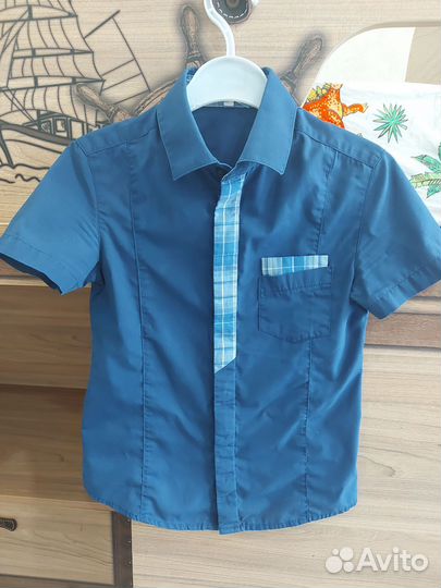 Рубашка школьная р. 122