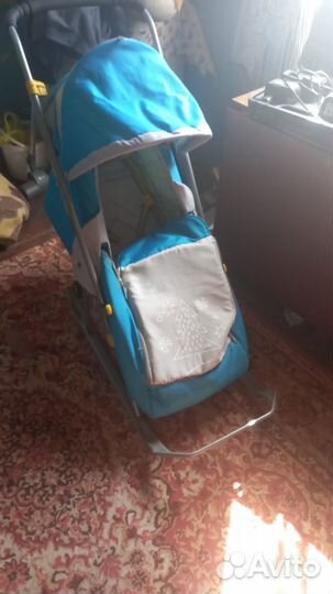 Детские зимние санки