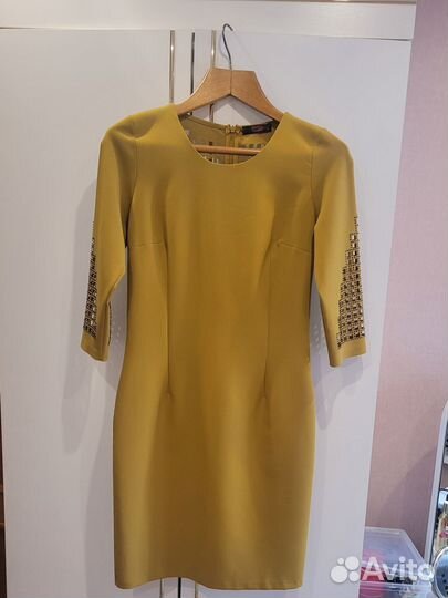 Платье, 44 размер, горчичного цвета