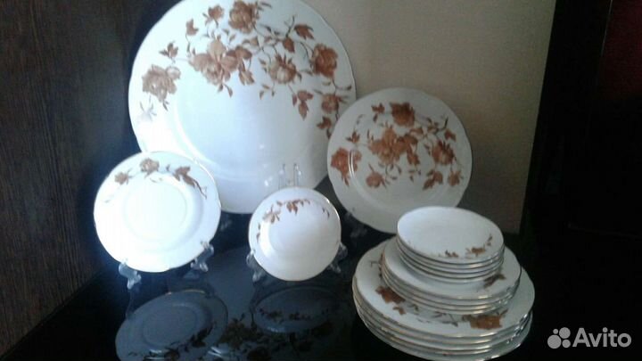 Чайно-кофейный сервиз гдр времен СССР. (24предм)