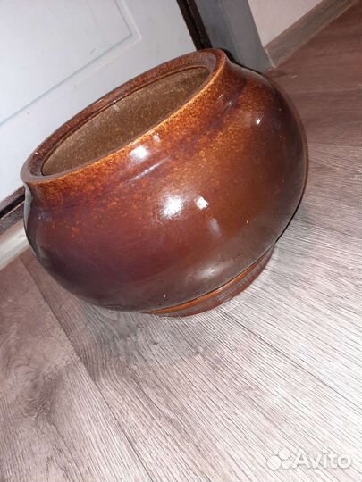 Горшок керамический напольный большой