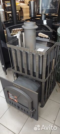 Чугунная печь для бани гефест