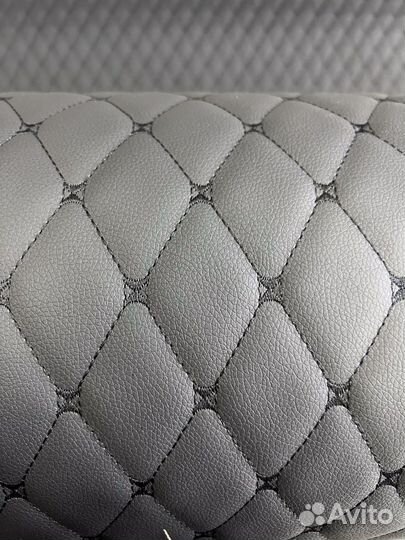 Стеганная экокожа ромб